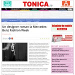 Un designer roman la Mercedes-Benz Fashion Week